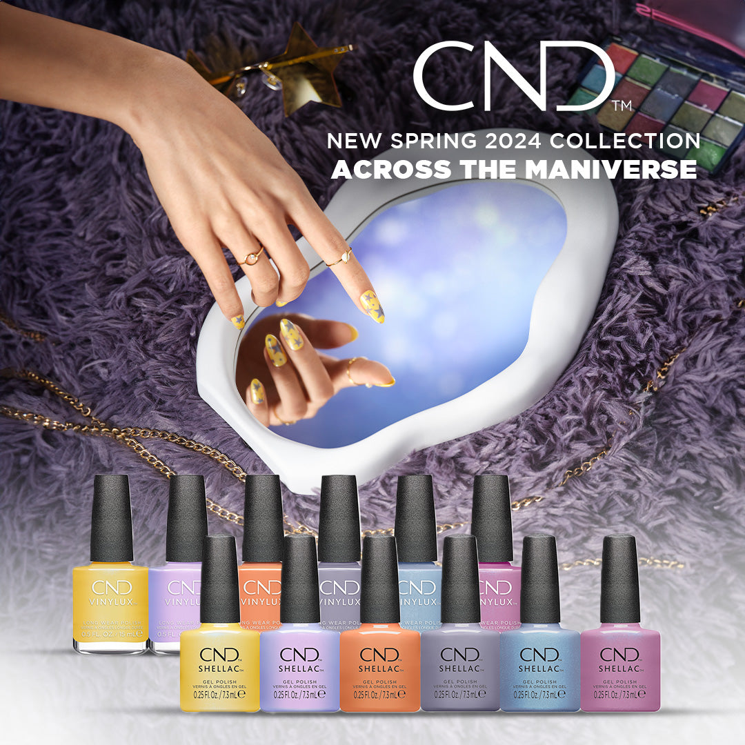 CND Shellac & Vinylux Spring 2024 Across the Maniverse Collection