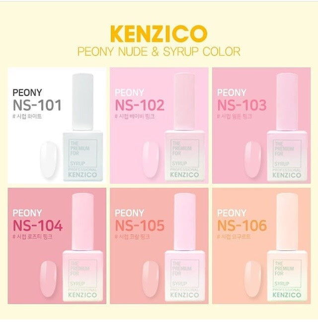 Kenzico Korean Gel Polish, Peony Syrup Gel Polish NS-101