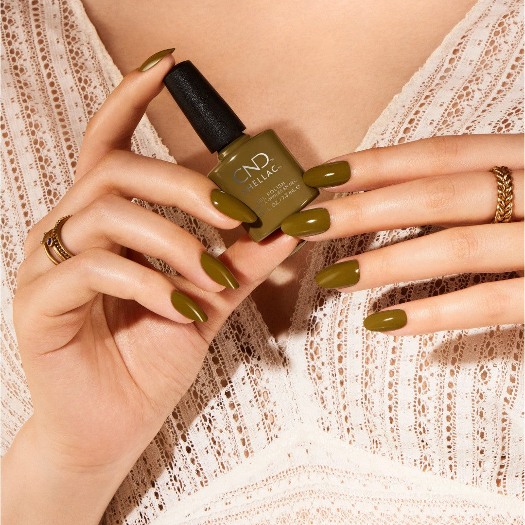 cnd olive grove - cnd shellac