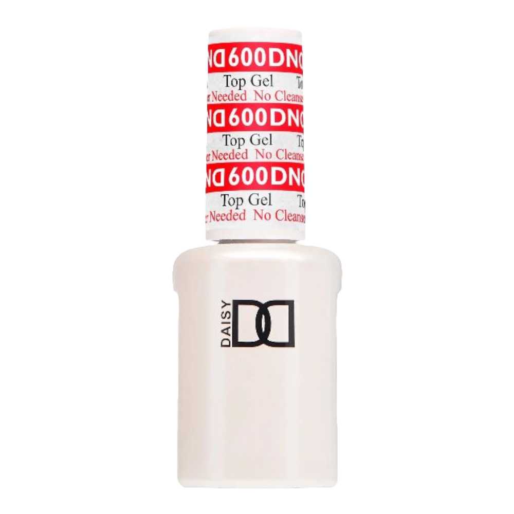 DND Top Coat No Cleanse 600 - Extreme Shine Gel Top Coat