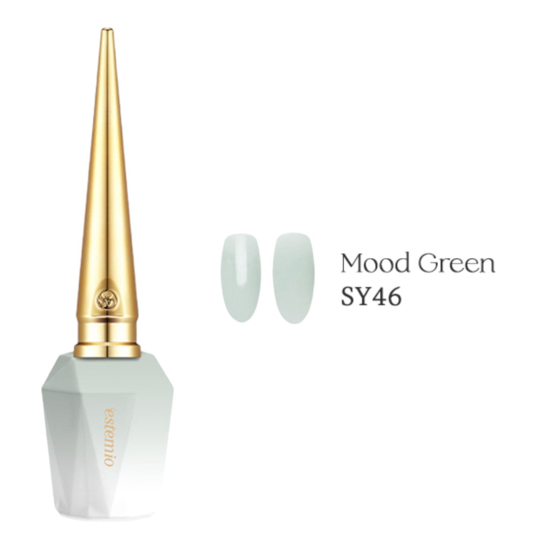 Estemio Gel Polish SY46 Mood Green, Wholesale Korean Gel, estemio, estemio gel, korean gel, estemio usa, korean nail art, korean nail designs, korean nail colors​, korean nail salon, nail polish in korean​, elegant korean nails​