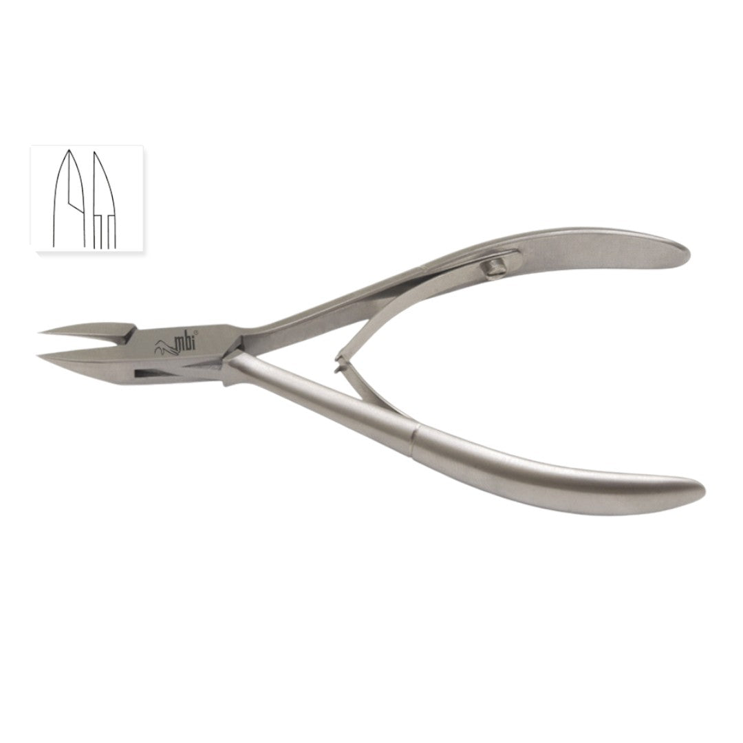 MBI-212 Ingrown Nail Nipper Double Spring Flat Jaw Size 5' - Classique Nails Beauty Supply