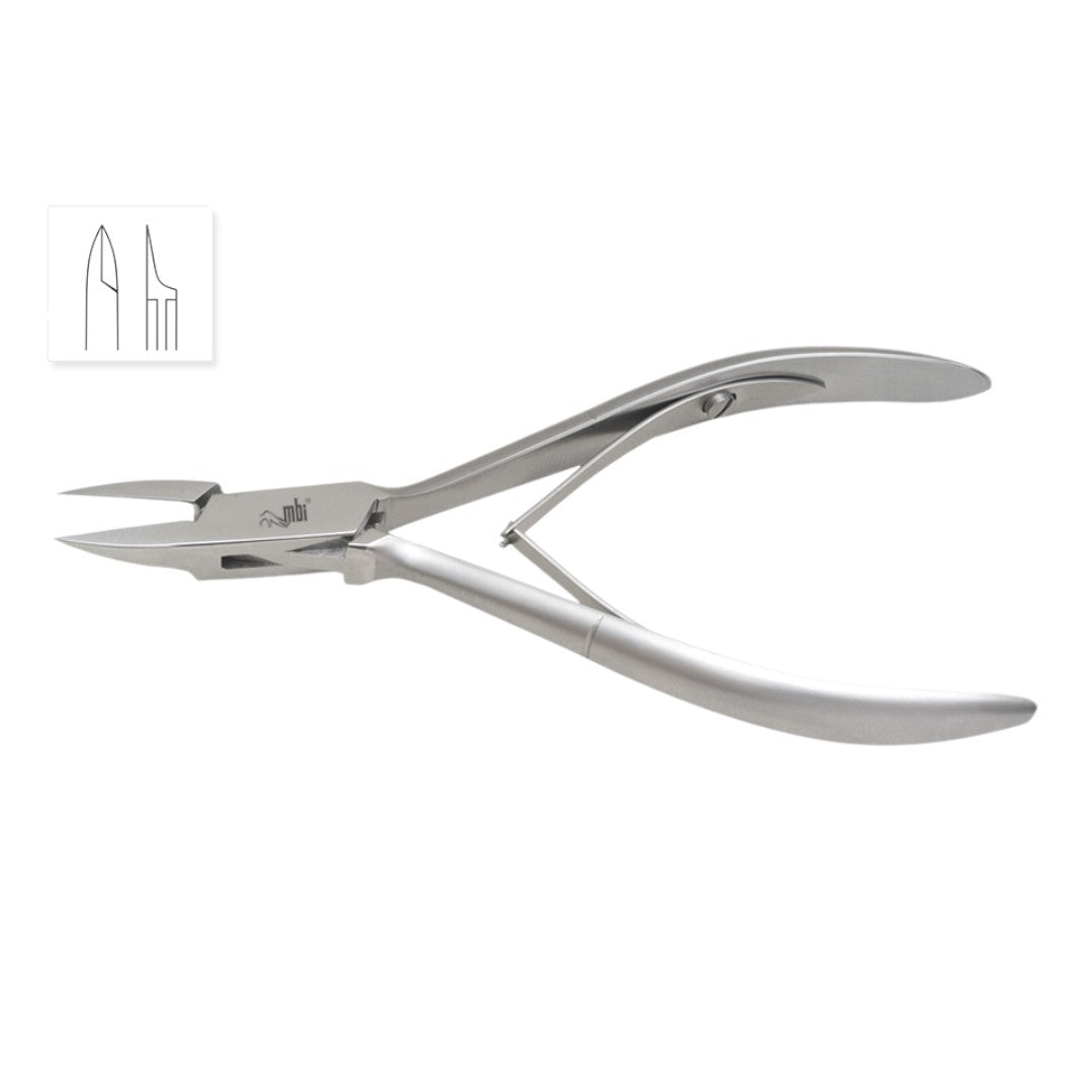 MBI-213 Ultra Fine Pointed Ingrown Nail Nipper Size 4' - Classique Nails Beauty Supply