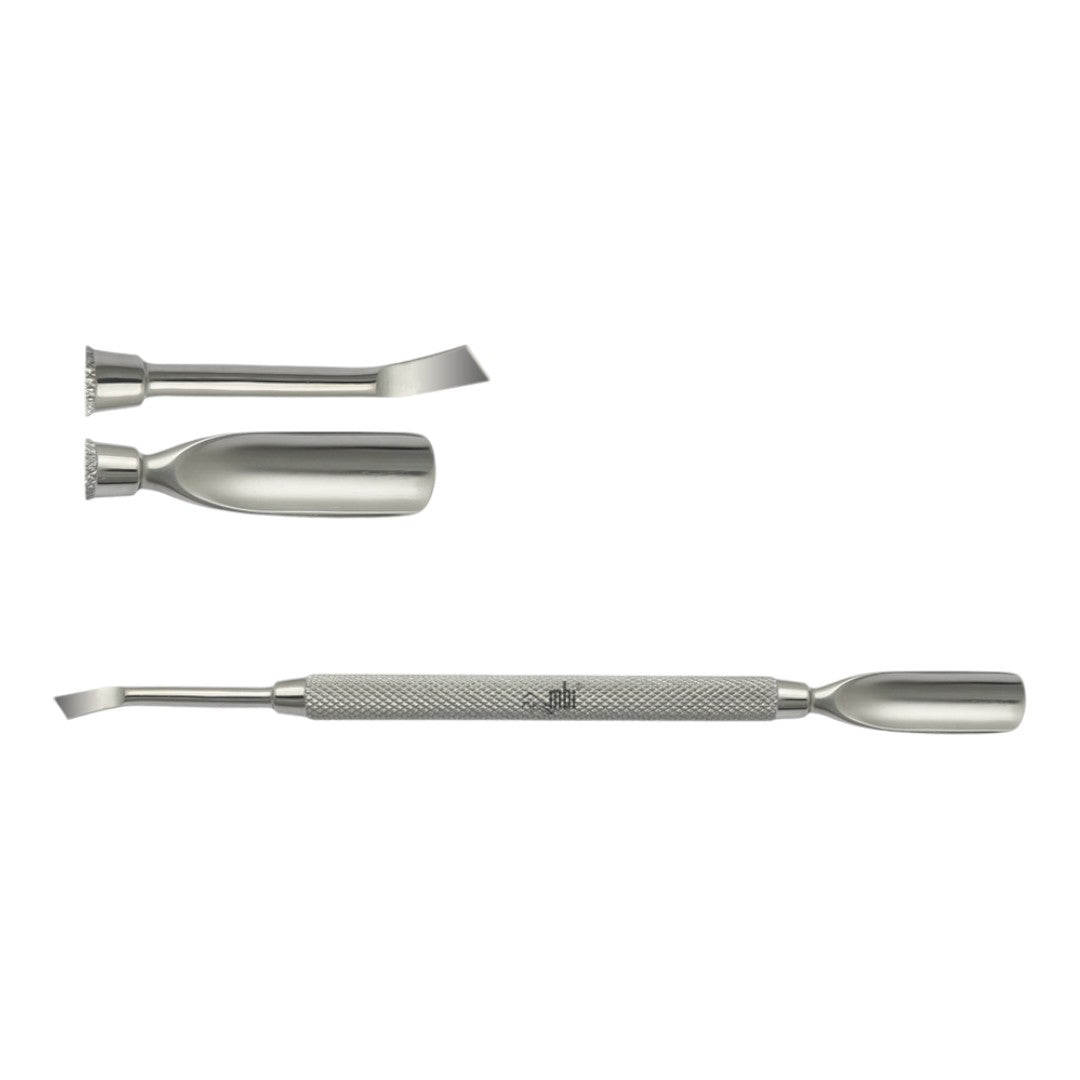 MBI-327 Cuticle Pusher w/ Pterygium Remover - Classique Nails Beauty Supply