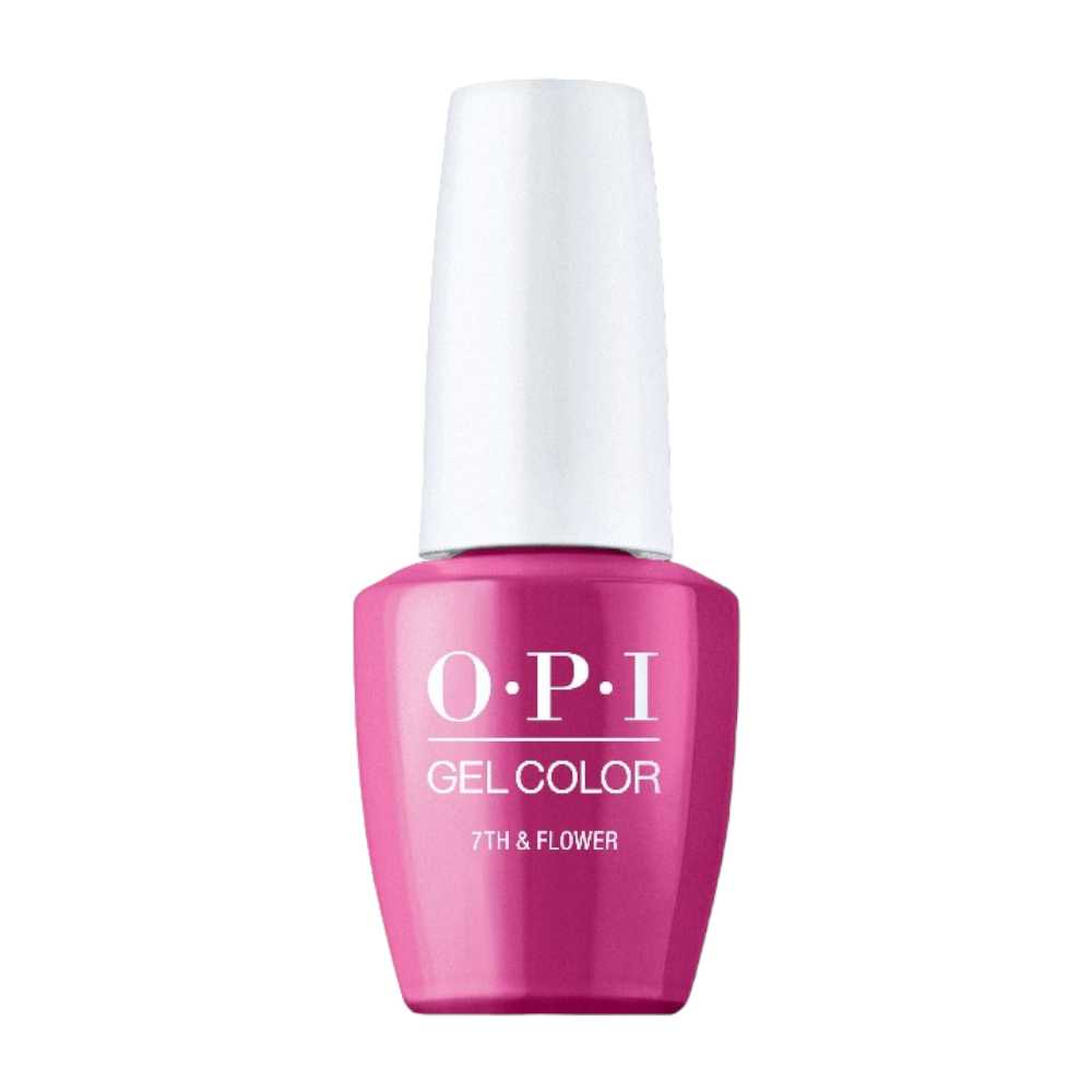 opi gel polish, hot pink gel nails