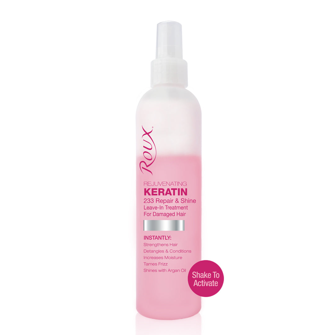 Roux Keratin Repair & Shine Leave-In Treatment For Damaged Hair, damaged hair treatment