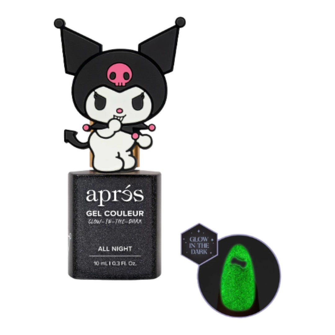 Apres Kitty Flash Gel Couleur - Kuromi's All Night With Cap Accessory #5FGK05BLKWC