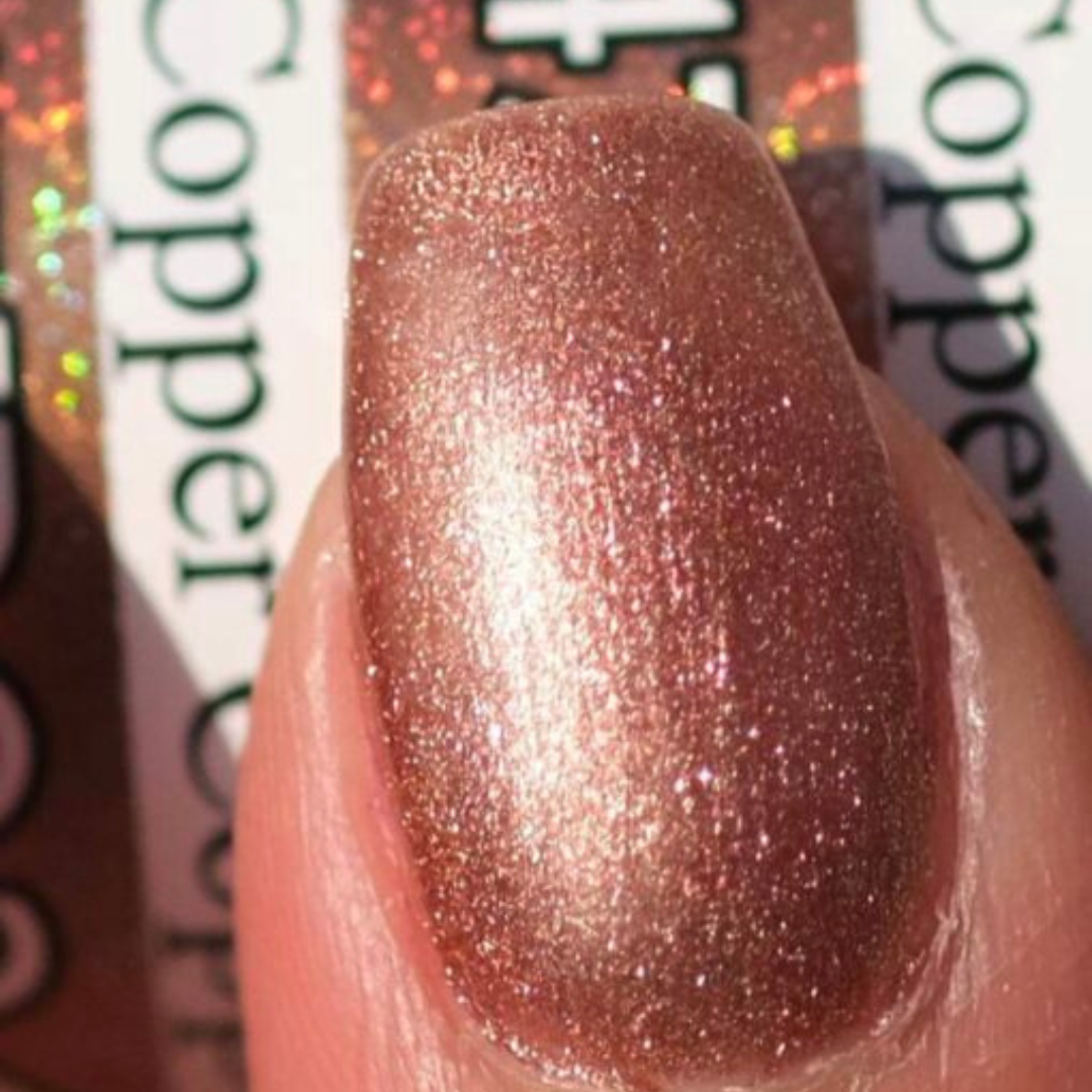 DND DC Mermaid 247 Copper - Sparkling Glitter Gel Polish