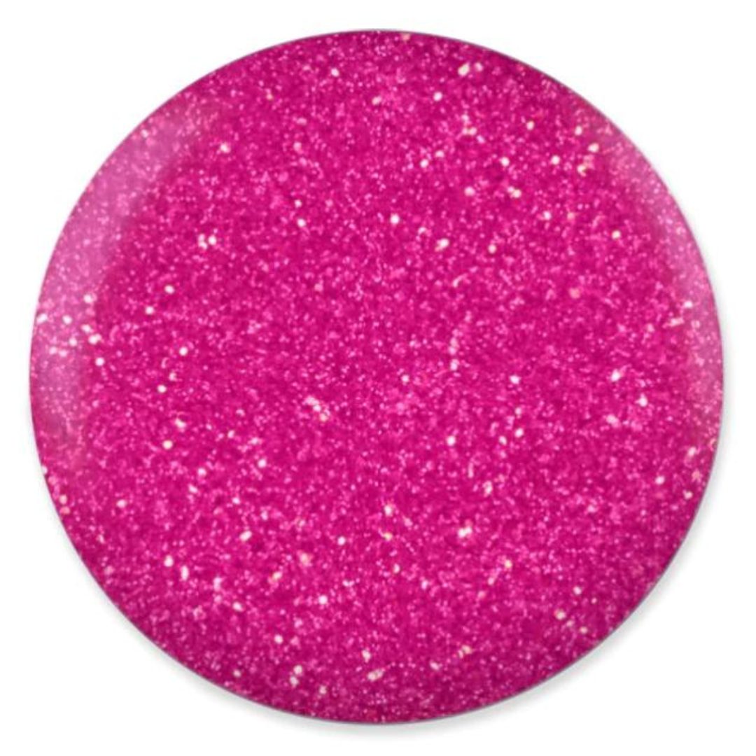 DND DC Platinum 217 Deep Pink - Hot Pink Barbie Glitter Gel Polish