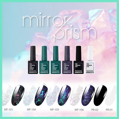 Kenzico Korean Gel Polish, Mirror Prism Glitter Gel Polish MF-101