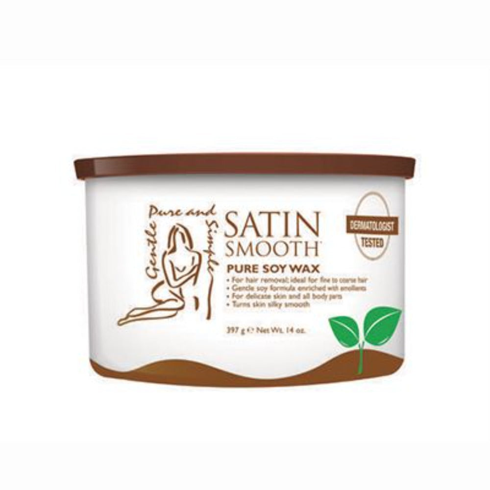 Satin Smooth Soft Wax - Pure Soy 14oz | Best Hair Removal Wax