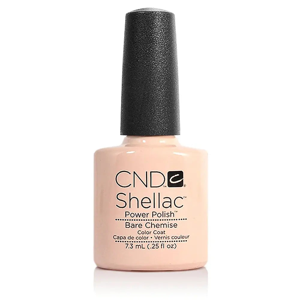 cnd shellac gel polish bare chemise, best nude