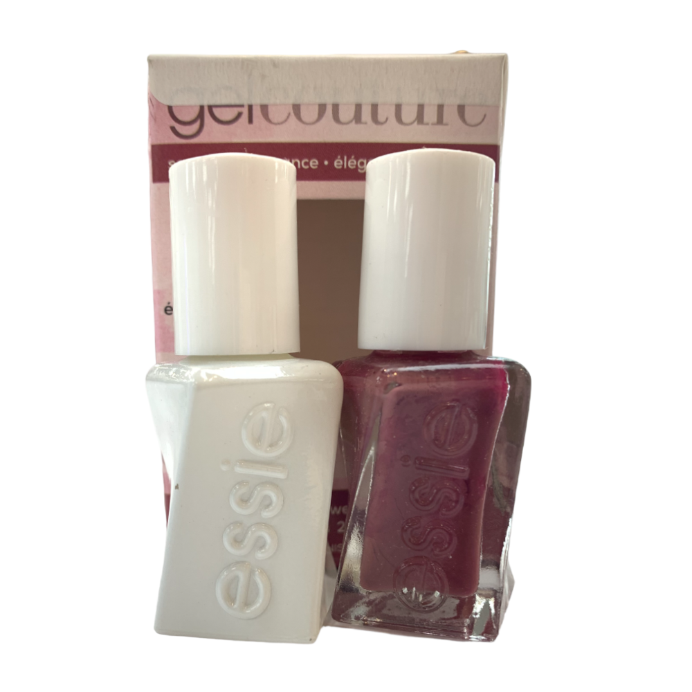 gel nail polish kit, elegance, Essie Gel Couture, Gel-Like Nail Polish - Mini Kits SeamLess Elegance