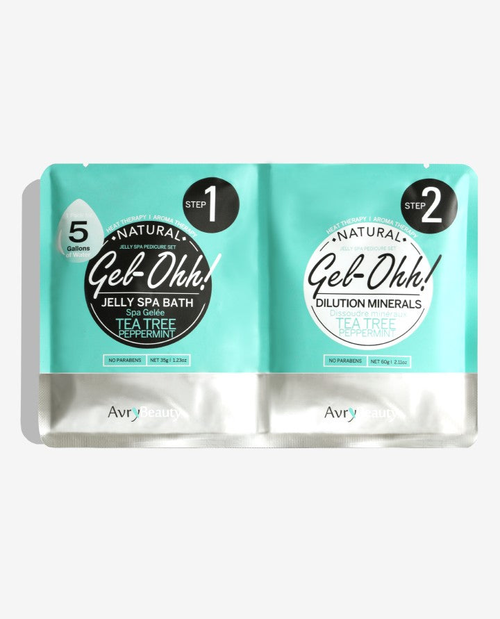 Gel-Ohh Jelly Spa Pedi Bath, Tea Tree & Peppermint AJ001TT Voesh, east toronto foot care