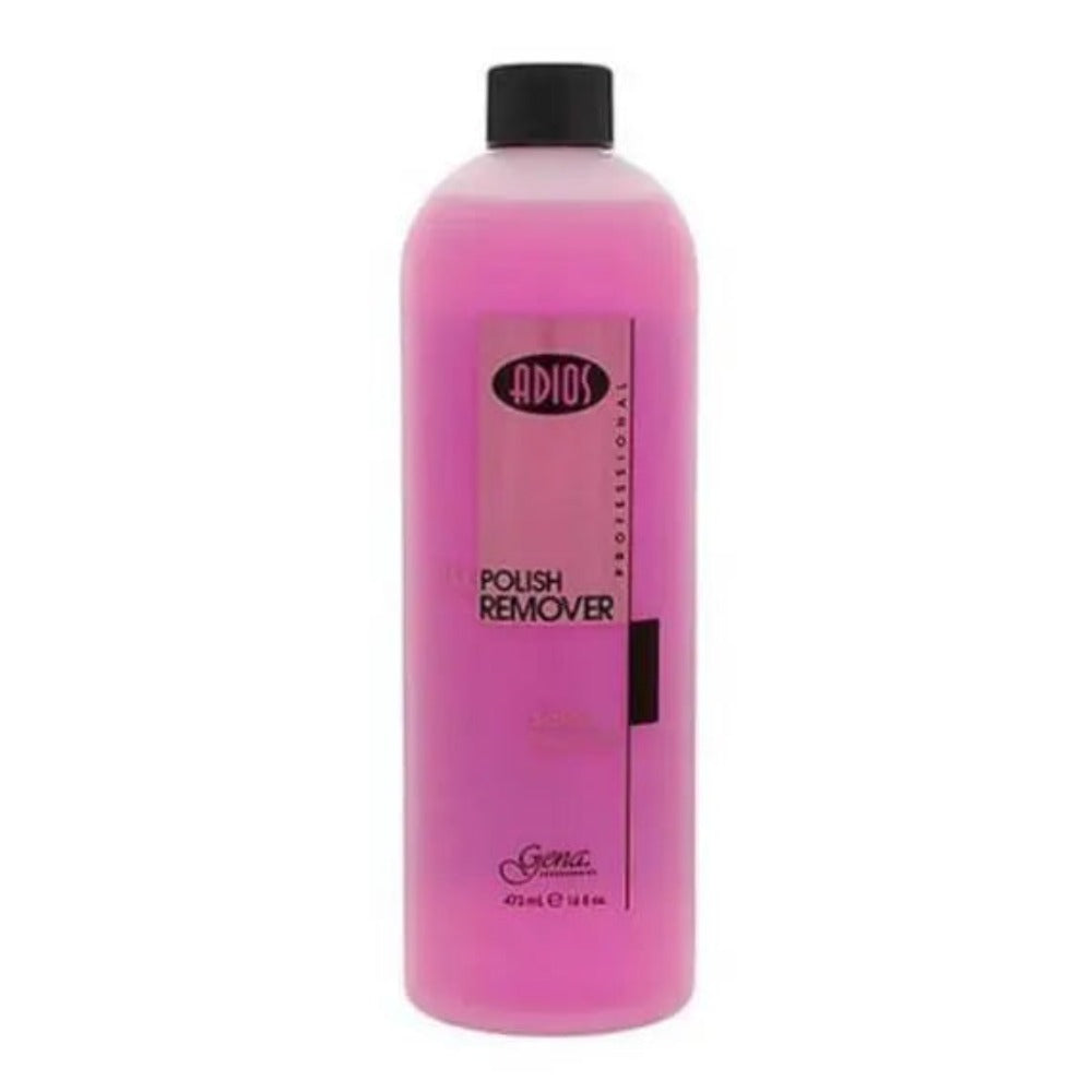 Gena Adios Pure Pink Nail Polish Remover 32oz for Acrylic Nails