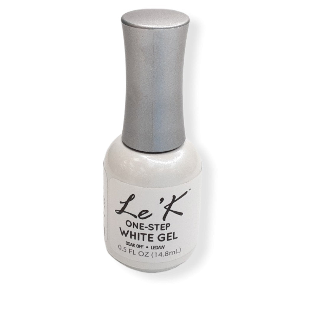 gel polish, le'k one step white, beauty supply store