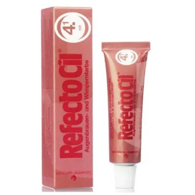 brow tint, refectocil tint red