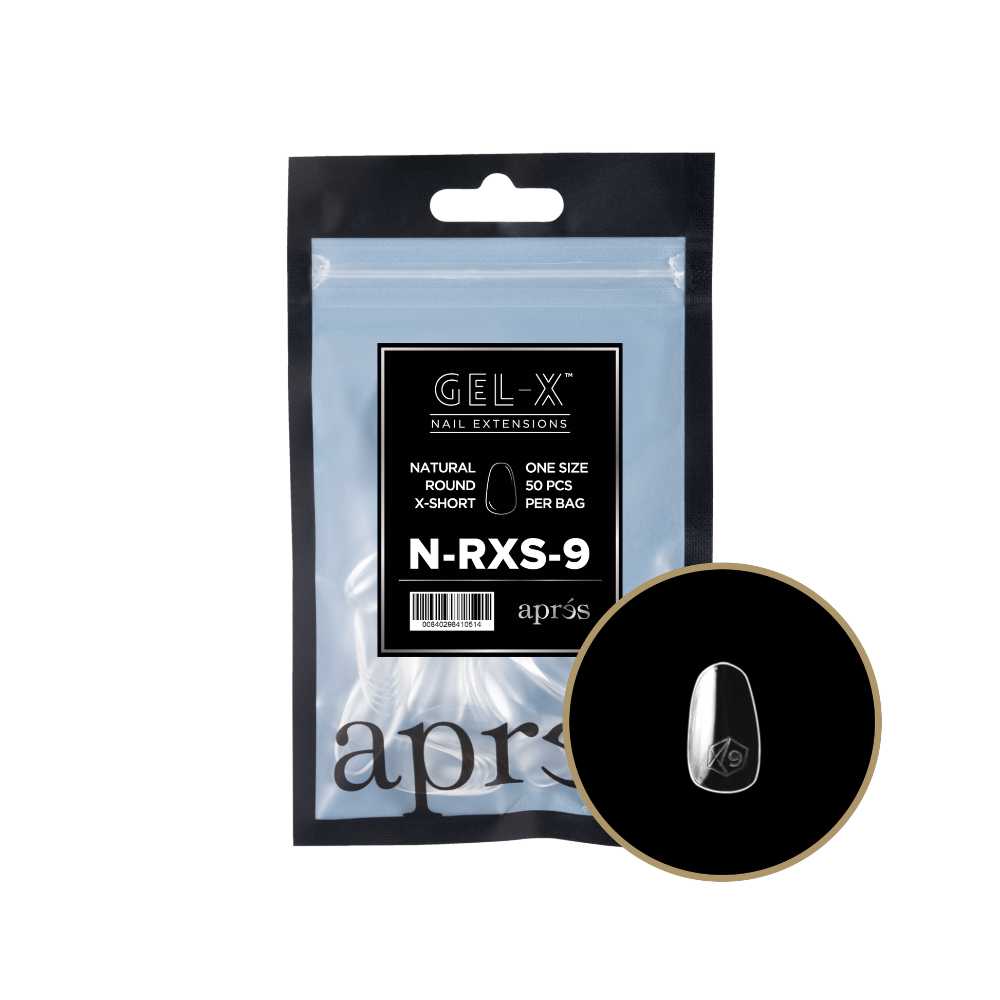 Apres Gel-X Refill Tips 2.0, good press on nails, Round Extra Short