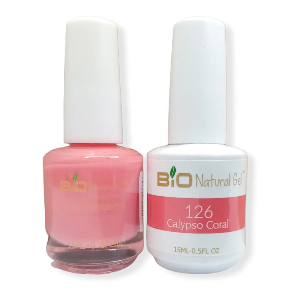 Bio Natural Gel Polish, Non-toxic Nail Lacquer, 126 Calypso Coral