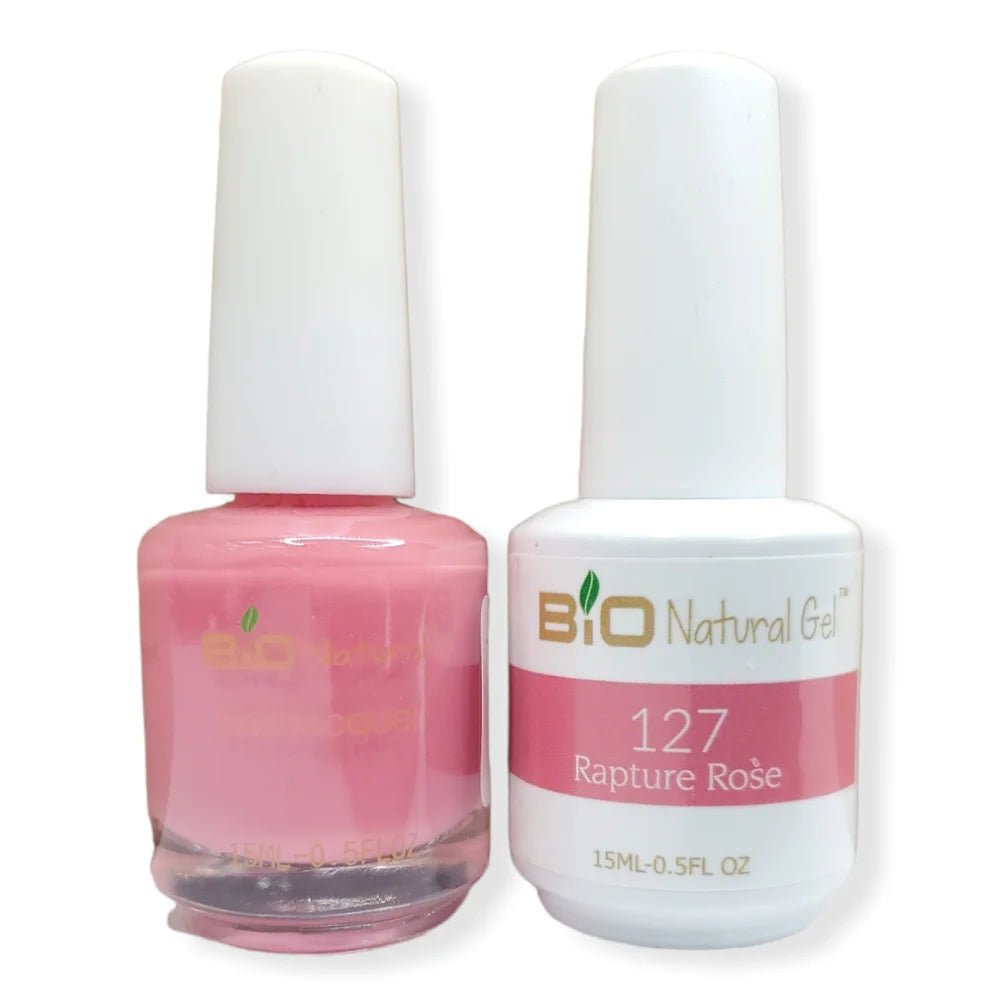 Bio Natural Gel Polish, Non-toxic Nail Lacquer, 127 Rapture Rose