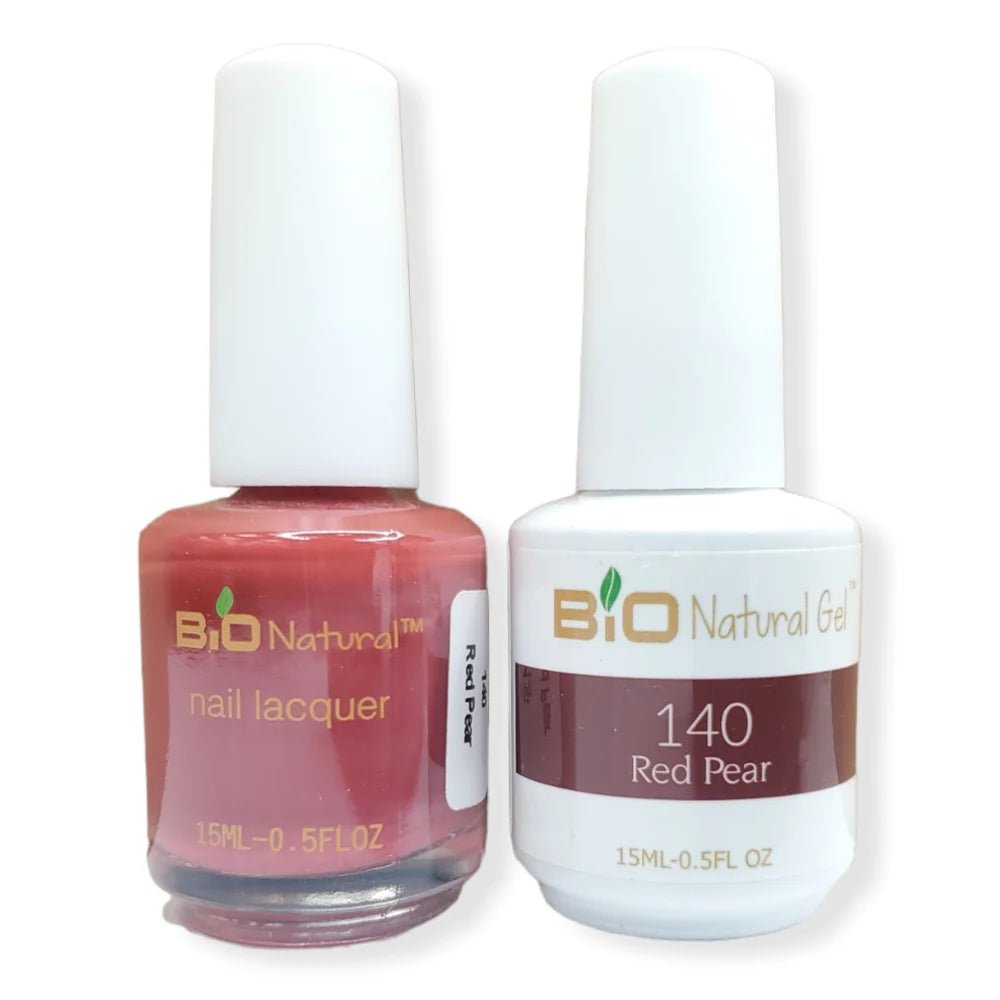 Bio Natural Gel Polish, Non-toxic Nail Lacquer, 140 Red Pear