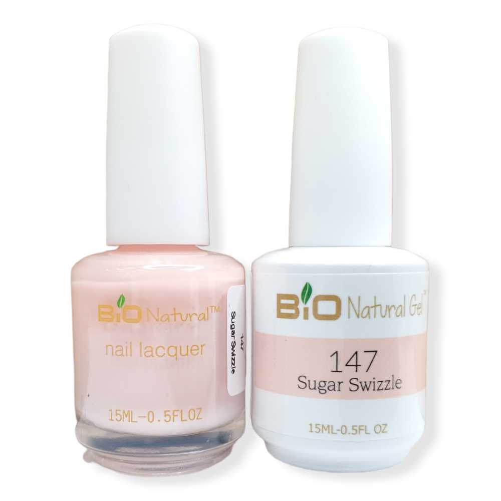 Bio Natural Gel Polish, Non-toxic Nail Lacquer, 147 Sugar Swizzle