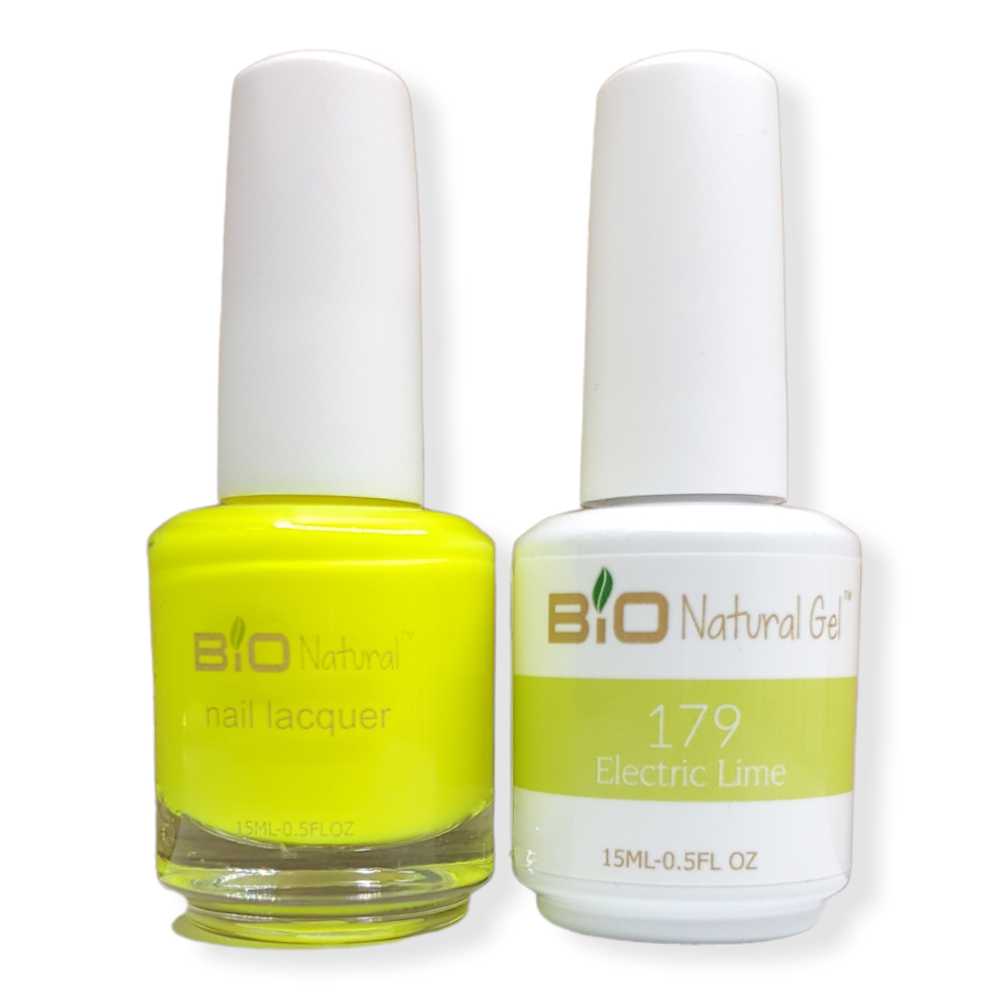 Bio Natural Gel Polish, Non-toxic Nail Lacquer, 179 Lime