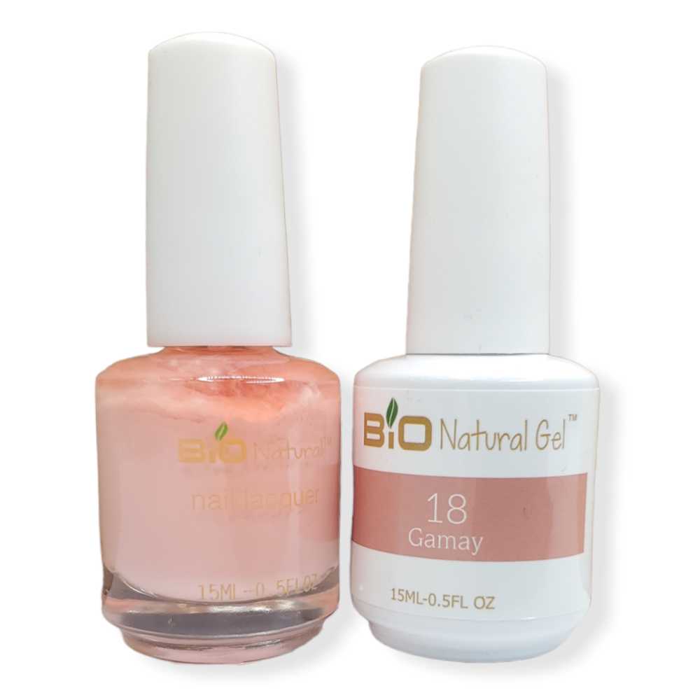 Bio Natural Gel Polish, Non-toxic Nail Lacquer, 18 Platinum Bronze