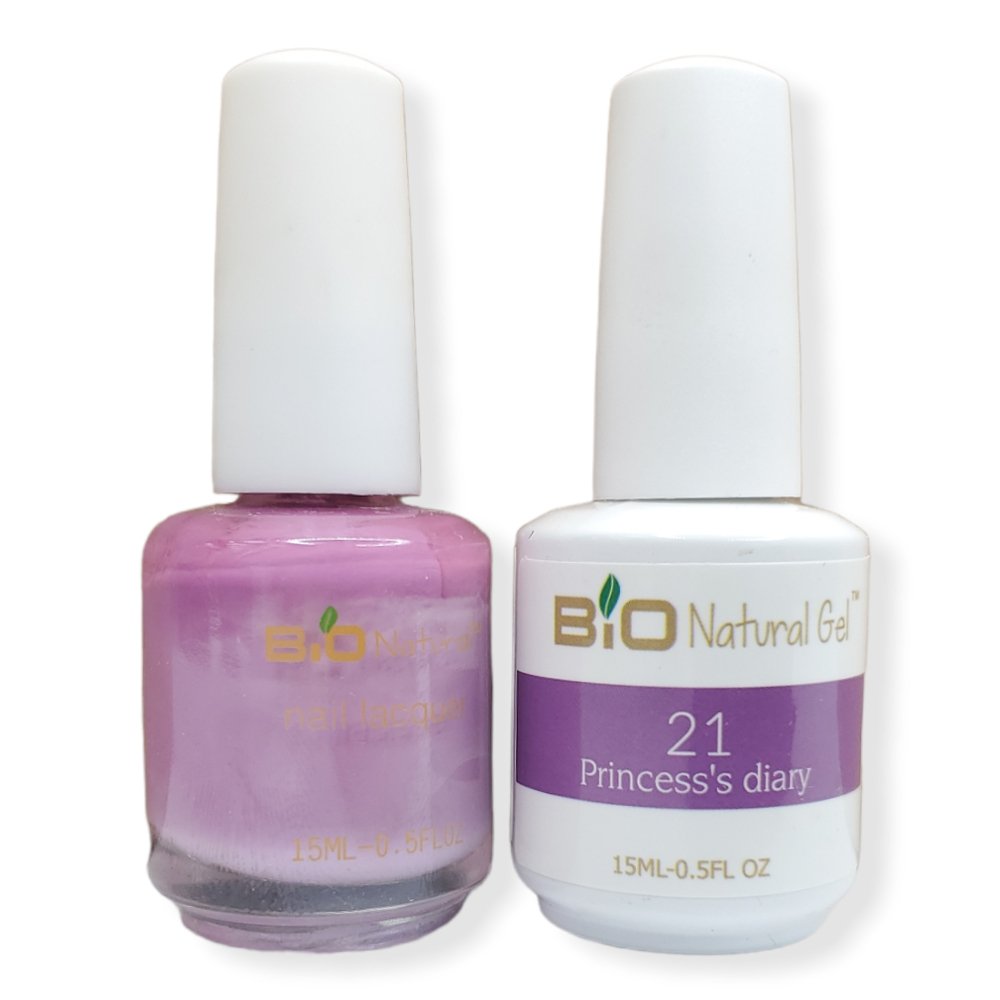 Bio Natural Gel Polish, Non-toxic Nail Lacquer, 21 Princess Diary