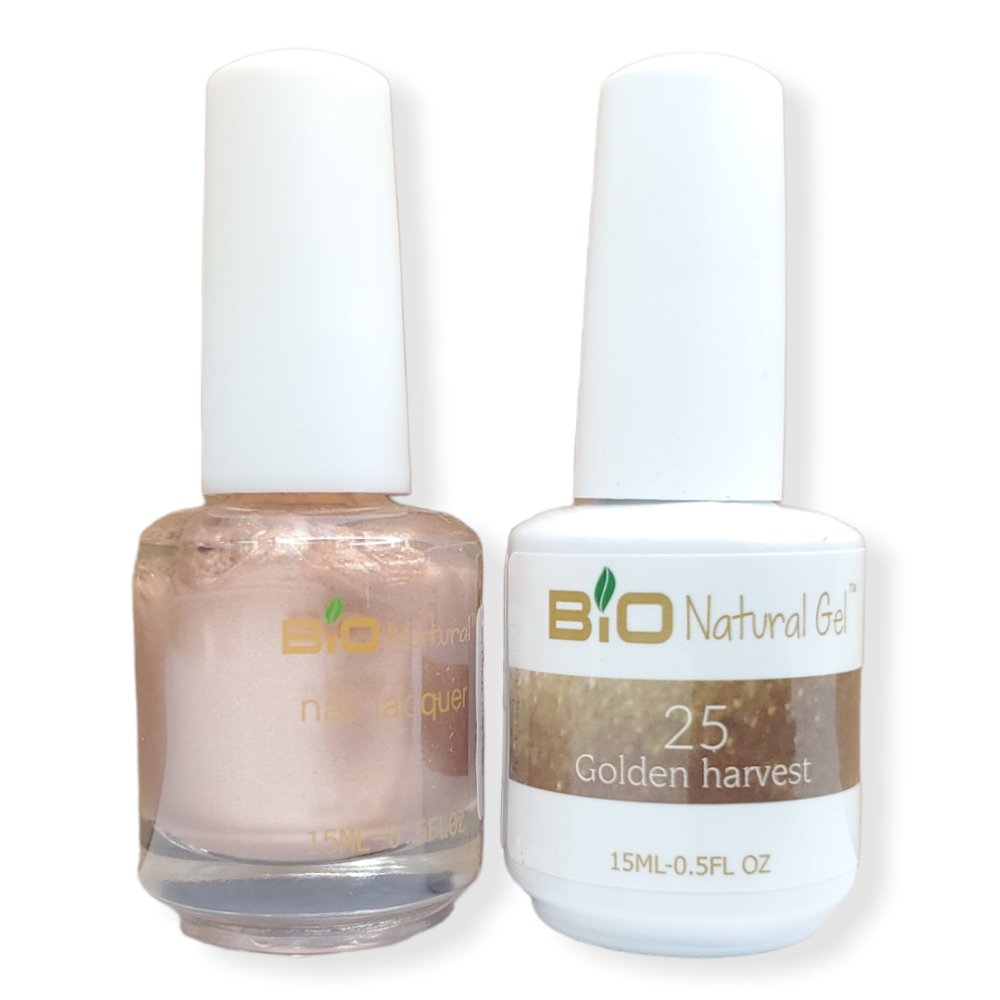 Bio Natural Gel Polish, Non-toxic Nail Lacquer, 25 Golden Harvest