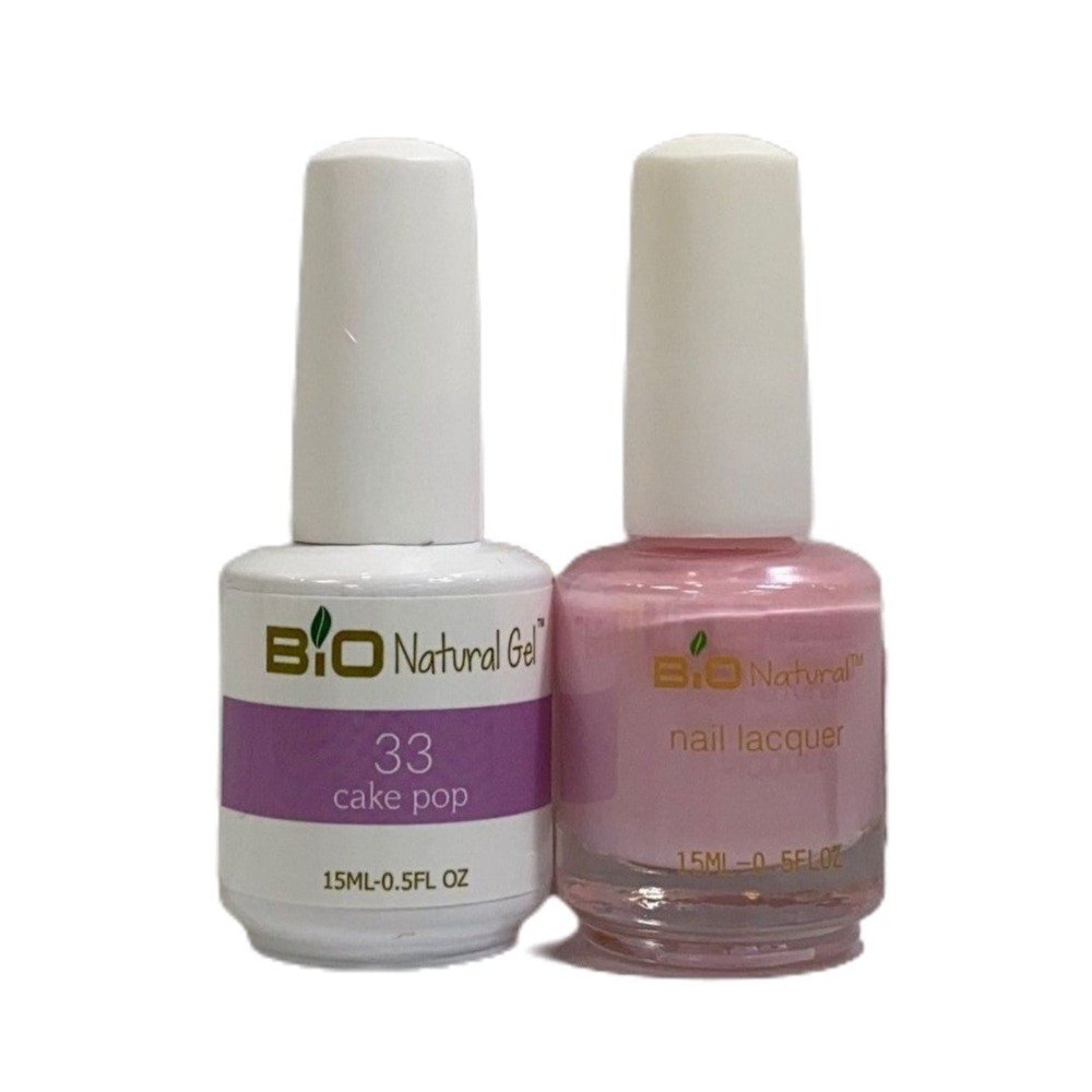 Bio Natural Gel Polish, Non-toxic Nail Lacquer, 33 Cake Pop