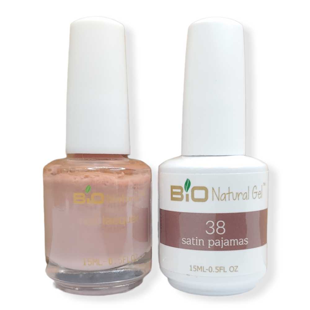 Bio Natural Gel Polish, Non-toxic Nail Lacquer, 38 Satin Pajamas