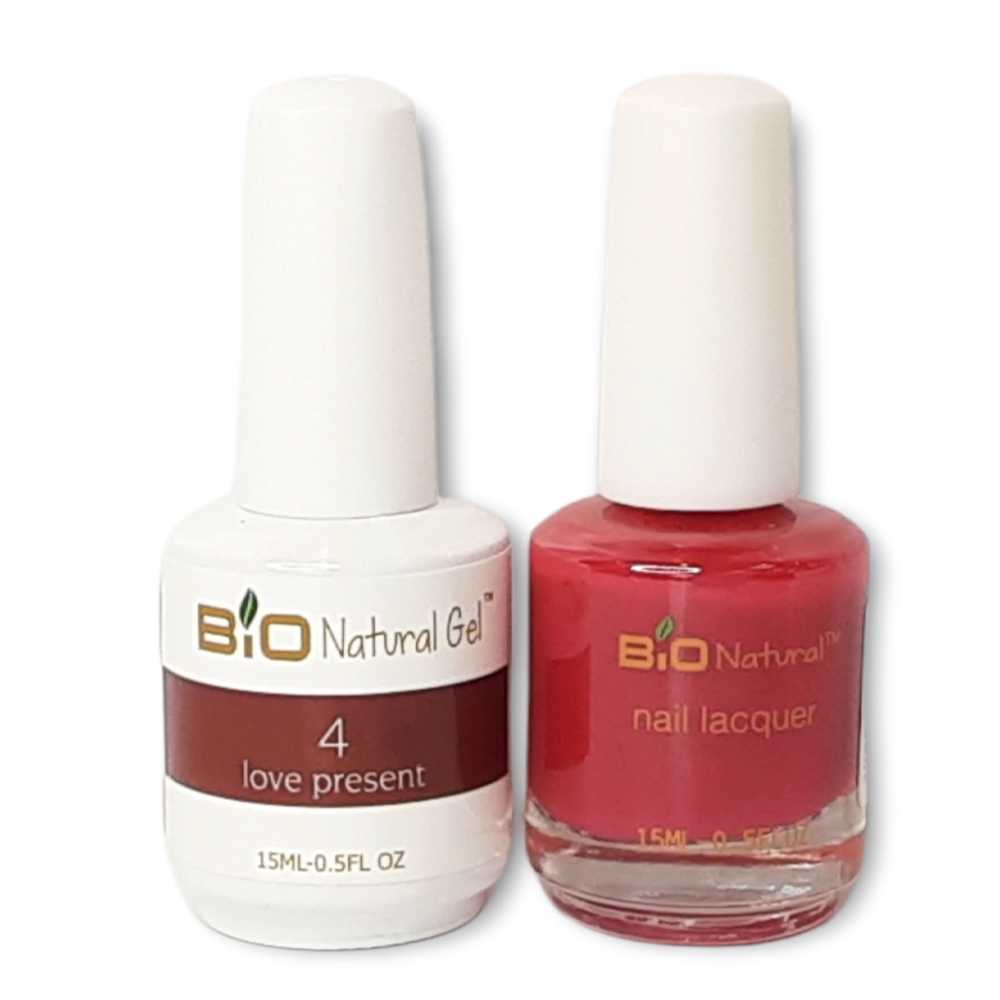 Bio Natural Gel Polish, Non-toxic Nail Lacquer, 4 Love Present