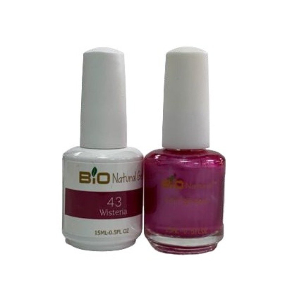 Bio Natural Gel Polish, Non-toxic Nail Lacquer, 43 Shimmer Purple Nail Polish