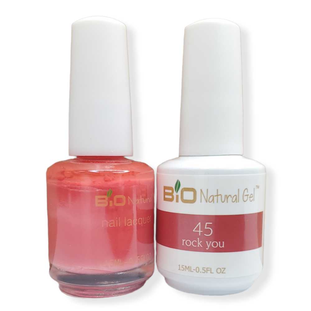 Bio Natural Gel Polish, Non-toxic Nail Lacquer, 45 Rock You