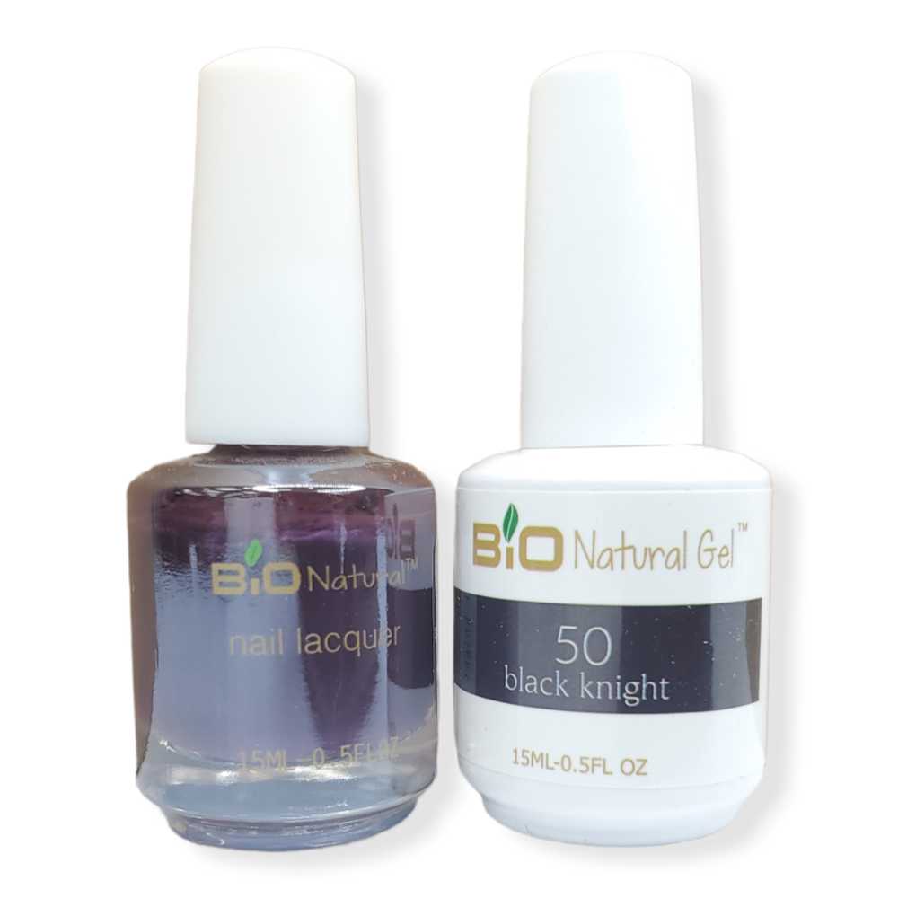 Bio Natural Gel Polish, Non-toxic Nail Lacquer, 50 Black Knight