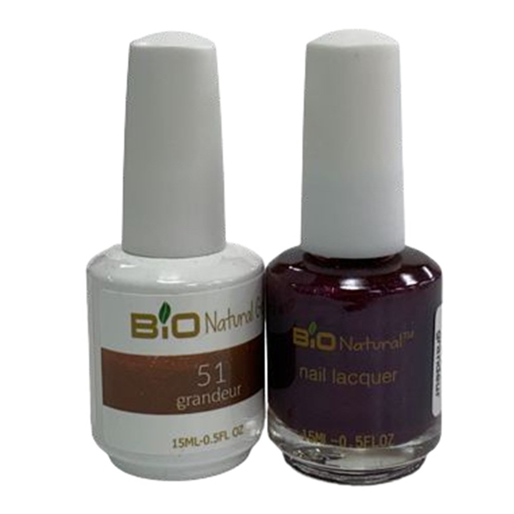 Bio Natural Gel Polish, Non-toxic Nail Lacquer, 51 Grandeur