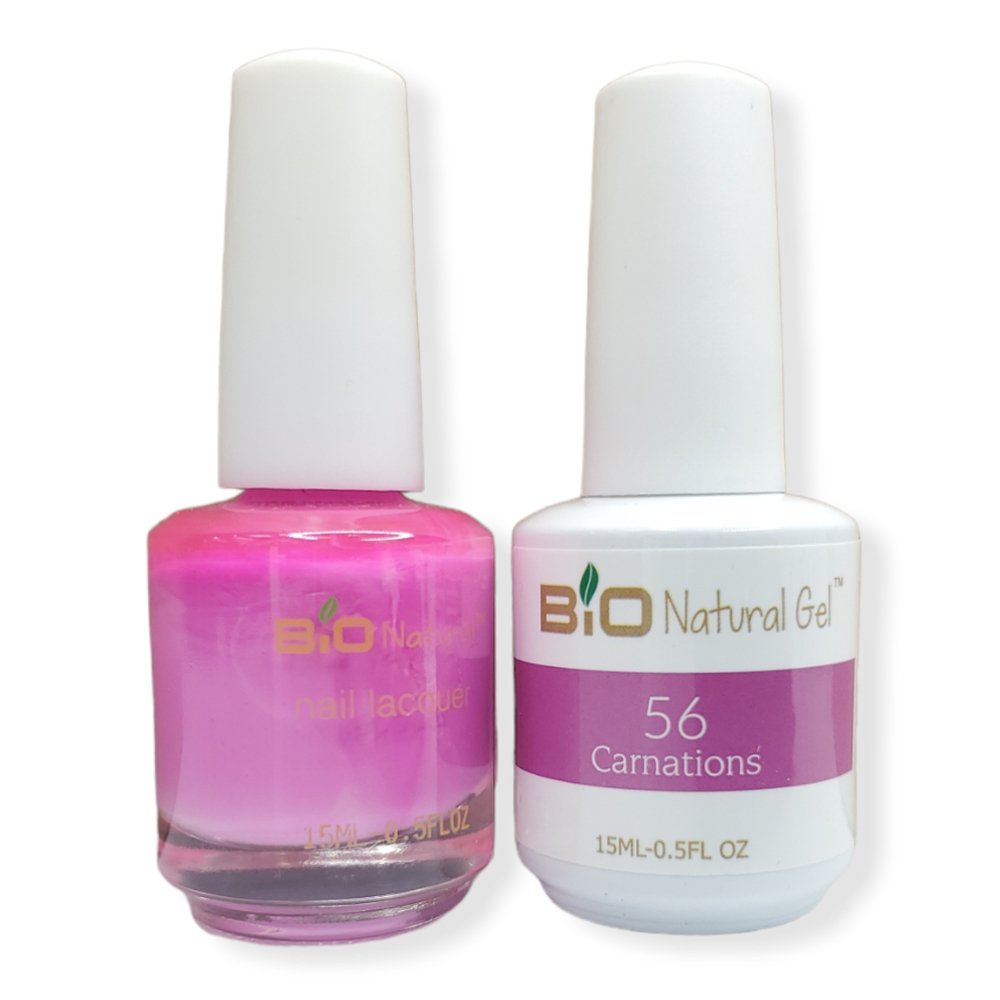 Bio Natural Gel Polish, Non-toxic Nail Lacquer, 56 Carnations