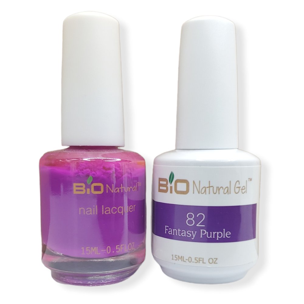 Bio Natural Gel Polish, Non-toxic Nail Lacquer, 82 Fantasy Purple