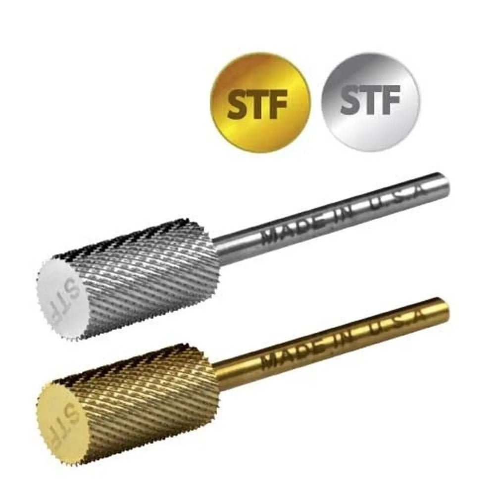 Carbide Nail Drill Bit - Small STF 3/32 Gold for Manicure Machine
